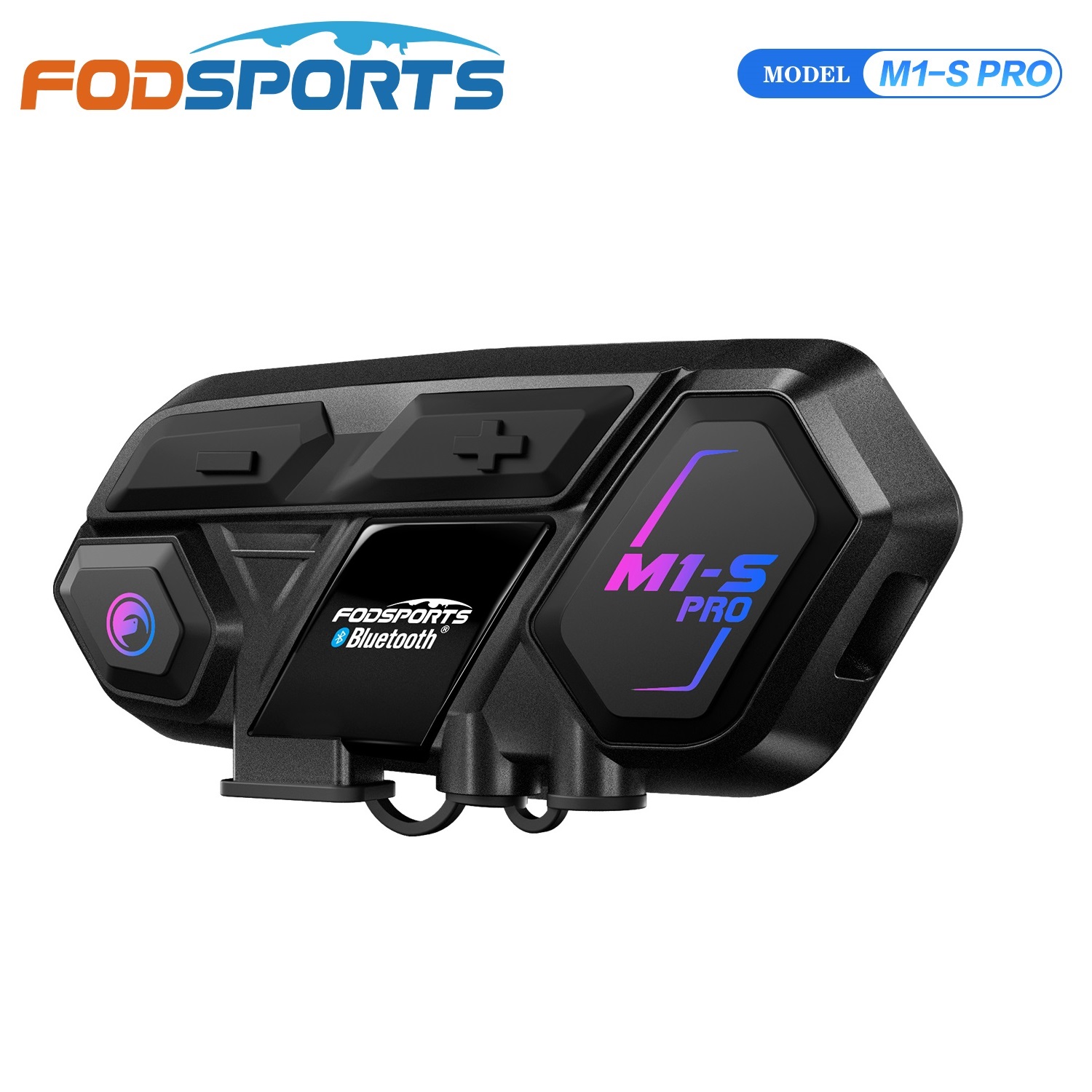 Motorcycle Intercom Mesh 2000M - Fodsports M1-S Pro Motorrad Bluetooth Intercom