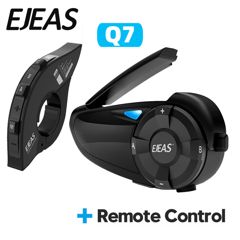 Bluetooth Headset Helmet 1000M - EJEAS Q7 Motorradhelm-Headset-Gegensprechanlage, bis zu 7