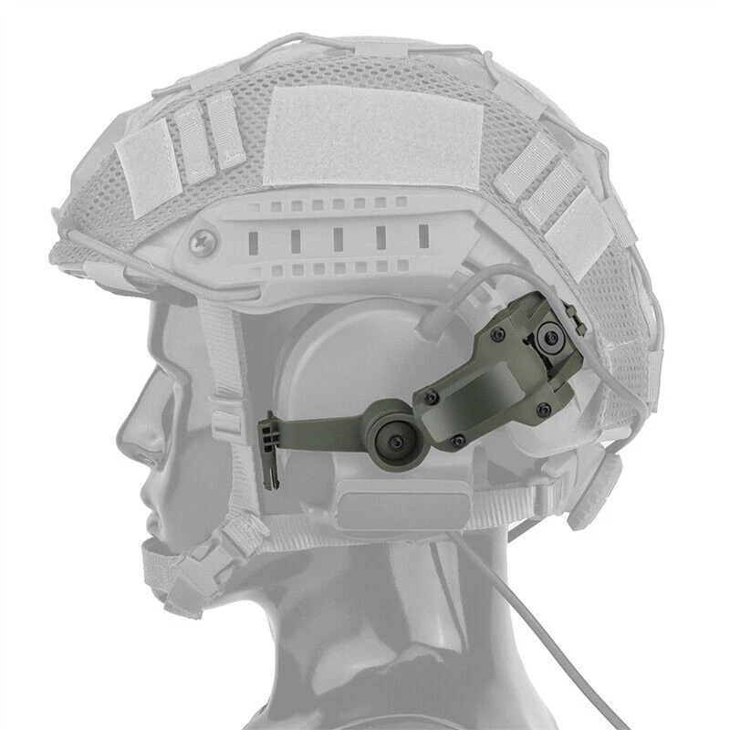 Helmet Headset Noise Cancellation - Helm-Schienenadapter für PELTOR CoTC 2&3 Airsoft-Schießzubehör,