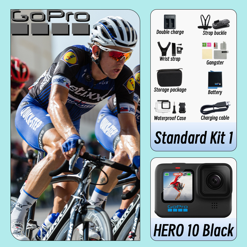 Helmet Camera 4K Wifi - GoPro HERO10 Black Original Action-Kamera 5.3K