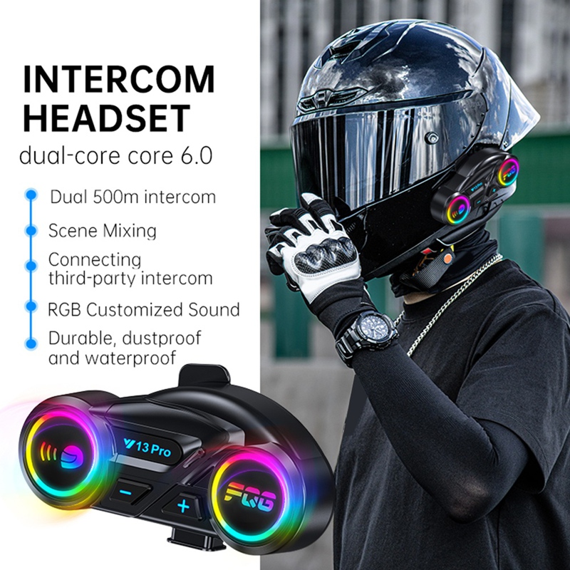 Motorcycle Intercom With Fm Radio - Super Sale Y13 Pro Motorradhelm Bluetooth-Headset
