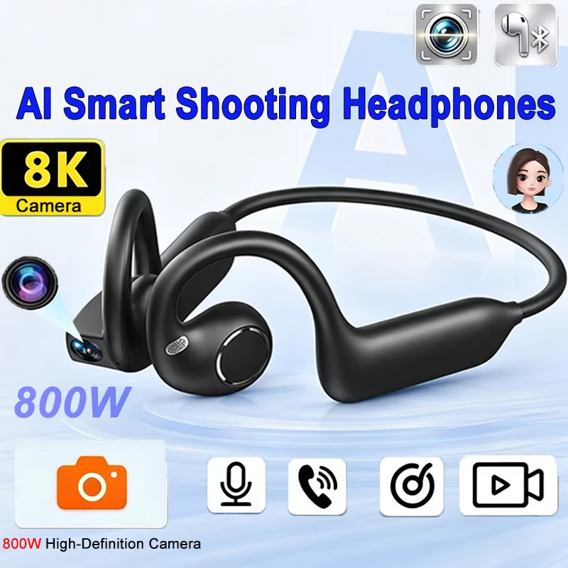 Helmet Communication System Camera - 4K Smart-Kopfhörer 8MP Kamera Übersetzung Chat
