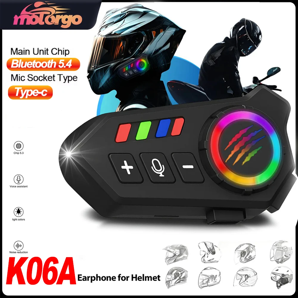 Helmet Headset Noise Cancellation - Intelligentes Motorradhelm-Headset mit Hi-Fi-Stereo-Geräuschunterdrückung, Sprachsteuerung, Freisprecheinrichtung,