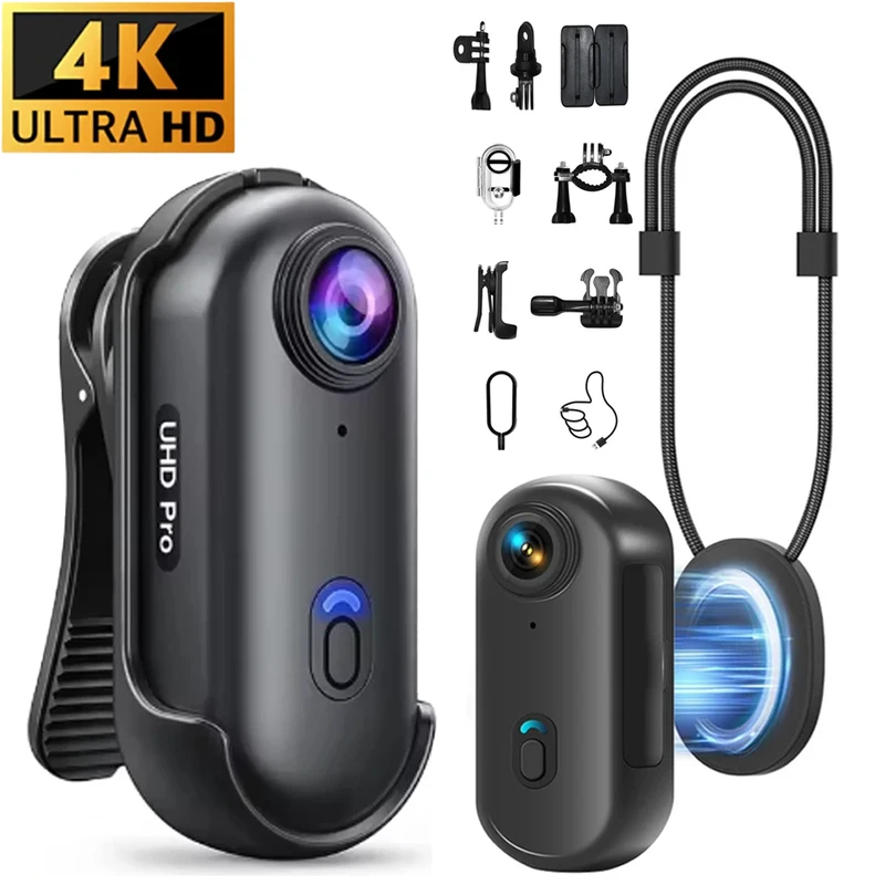 Helmet Camera 4K Wifi - 4K Mini Wasserdichte Kamera mit WLAN,