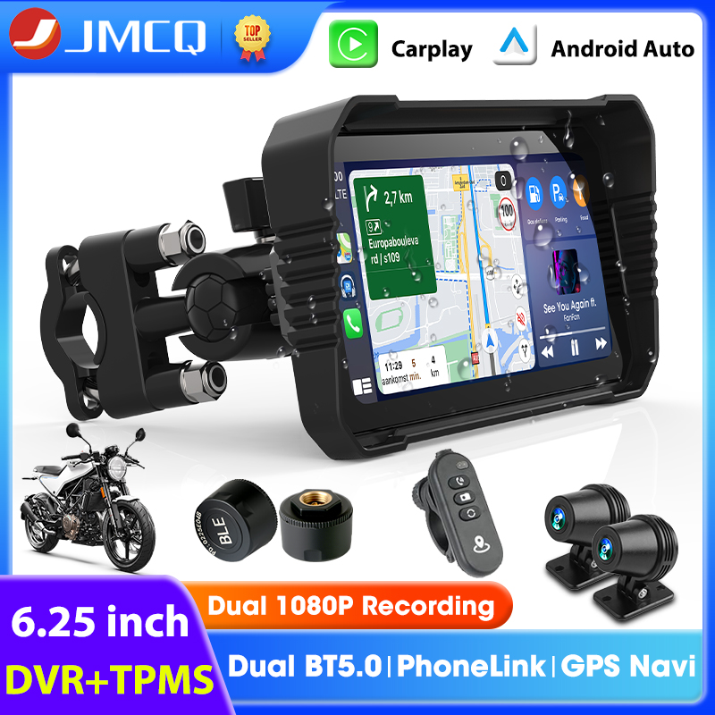 Motorcycle Gps Navigator Waterproof - 6,25 zoll Carplay Bildschirm Motorrad GPS