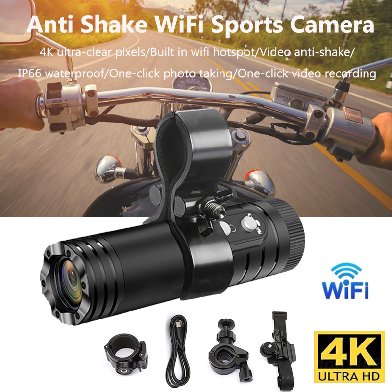 Helmet Camera 4K Wifi - 4K Full HD Wifi Tragbare Kamera