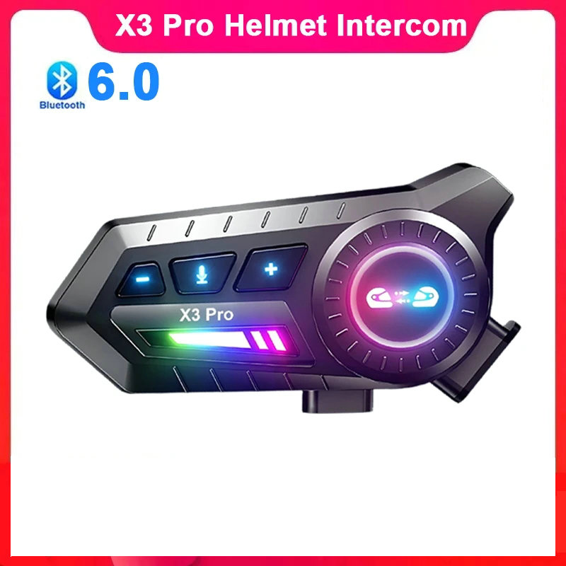 Motorcycle Intercom With Fm Radio - Motorrad Bluetooth 6.0 Intercom Kabelloses 1000mAh