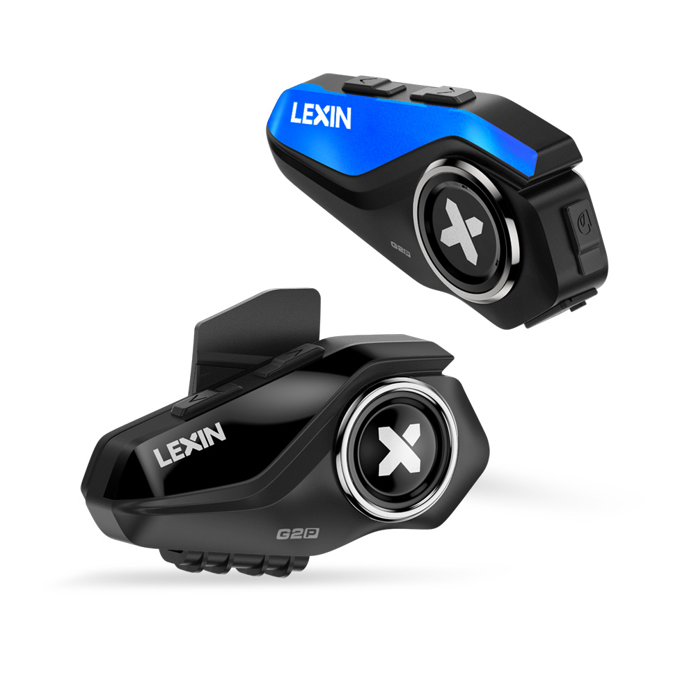 Motorcycle Helmet Intercom 6 Rider - Lexin G2P 2er-Set Motorradhelm-Gegensprechanlagen Bluetooth V5.0