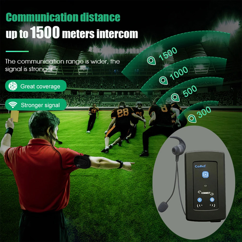 GoRef Football Schiedsrichter- – Bluetooth Headset Helmet 1000M Bewertung und Preis