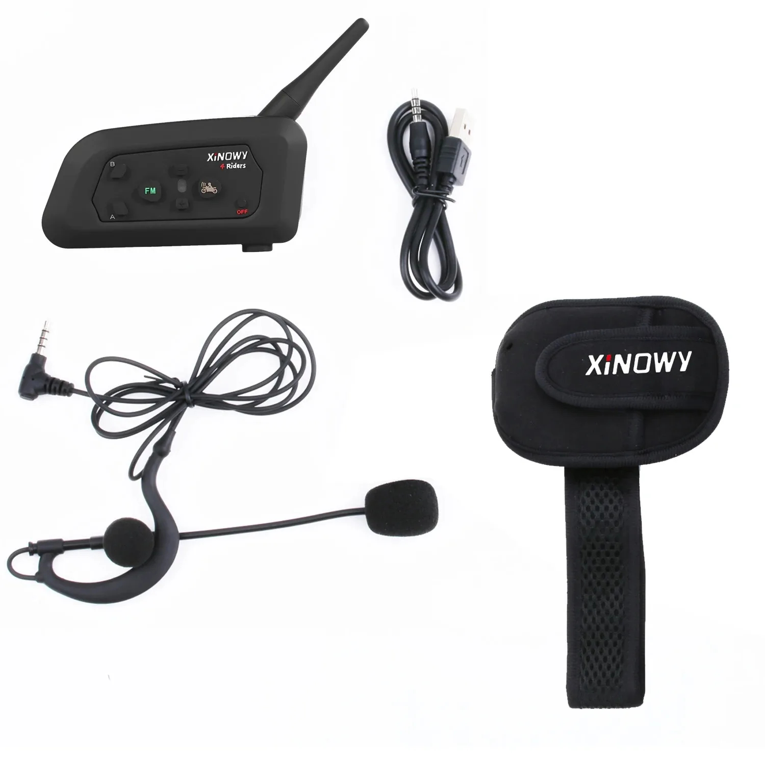Xinowy 3pcs v4c Fußball Schied – Bluetooth Headset Helmet 1000M Bewertung und Preis