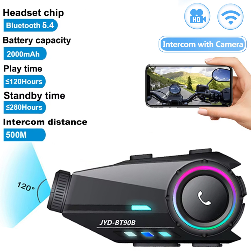 1/2X Motorradhelm-Headset Inte – Helmet Communication System Camera Bewertung und Preis