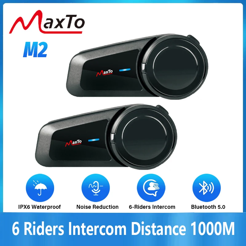2PCS Maxto M2 Motorrad Helm Bl – Motorcycle Helmet Intercom 6 Rider Bewertung und Preis
