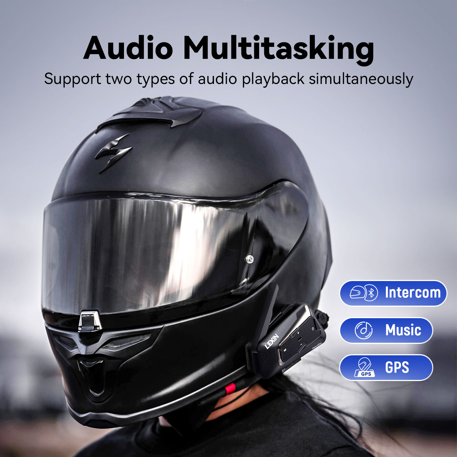 Lexin-Meshcom Motorrad Mesh &  – Bluetooth Headset Helmet 1000M Bewertung und Preis