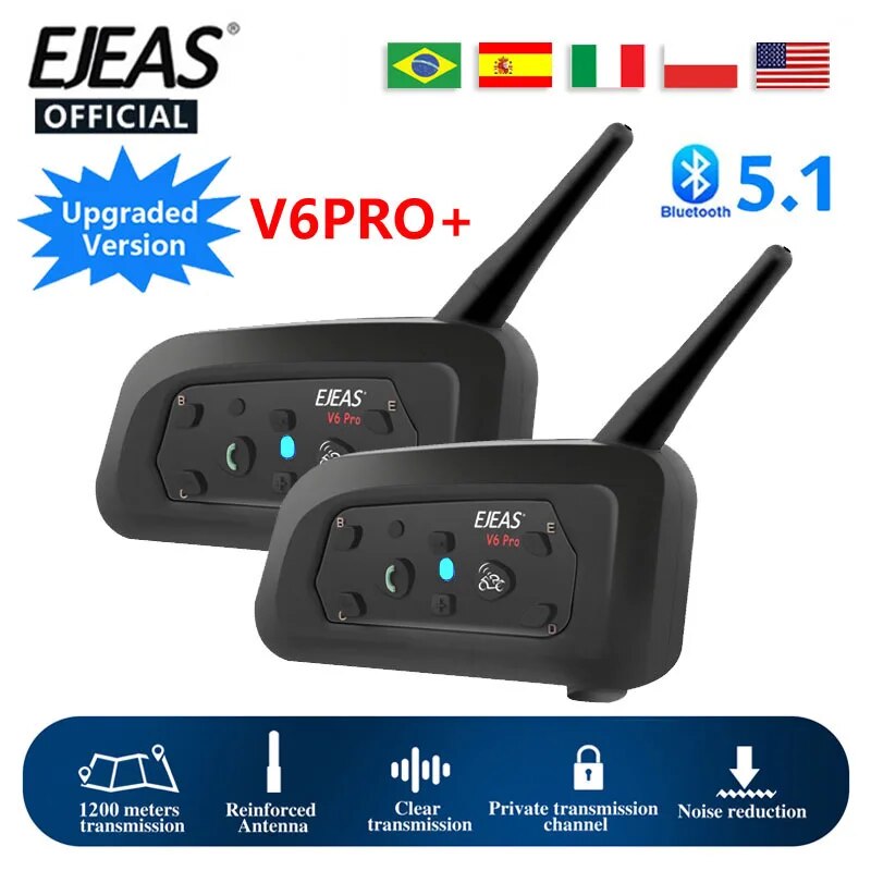 Ejeas v6 pro + motorrad interc – Motorcycle Helmet Intercom 6 Rider Bewertung und Preis
