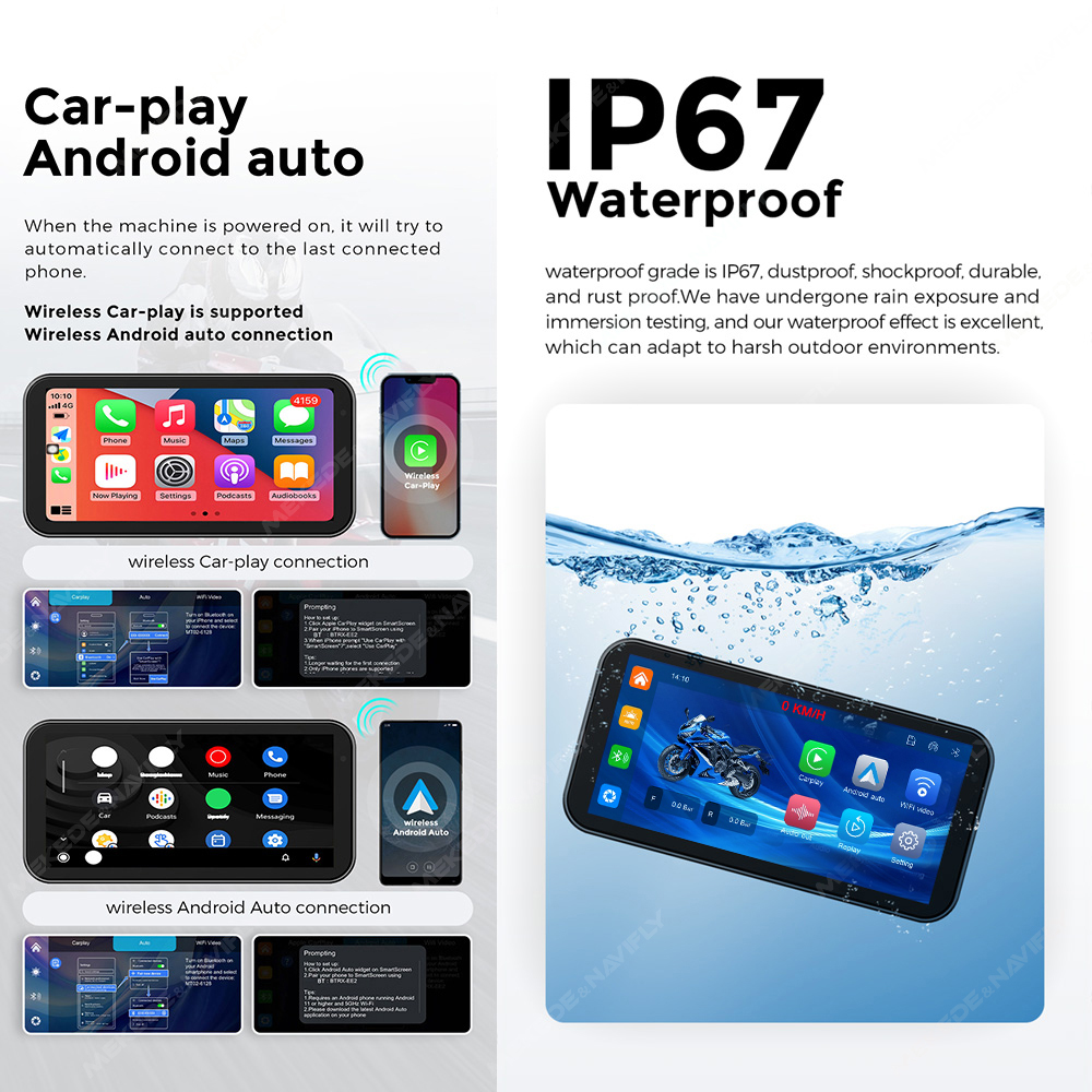 Navifly Tragbare 6,25 zoll IP6 – Motorcycle Gps Navigator Waterproof Bewertung und Preis