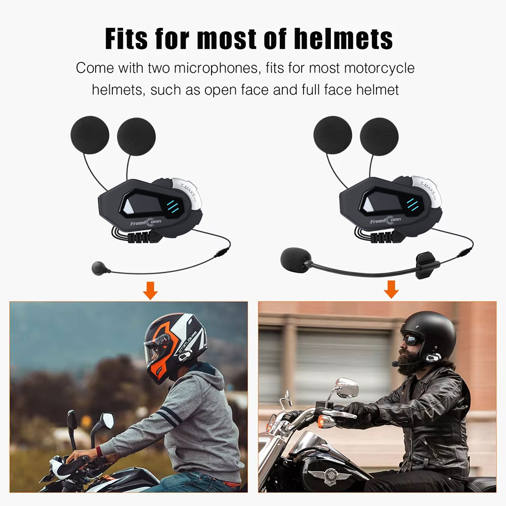 FreedConn T MAX S PRO Motorrad – Motorcycle Helmet Intercom 6 Rider Bewertung und Preis