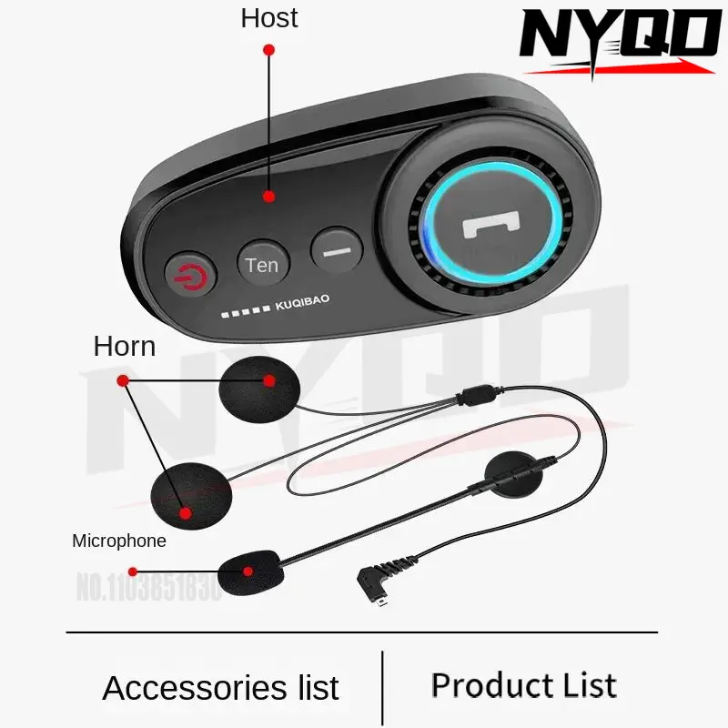 Kuqibao Kohle faser muster Mot – Helmet Bluetooth Headset Waterproof Bewertung und Preis