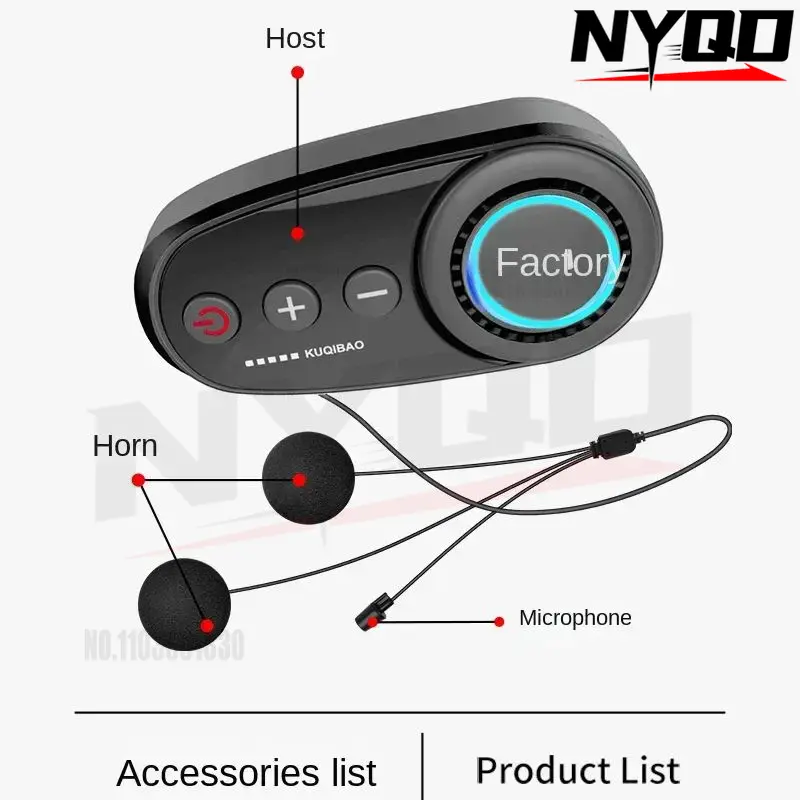 Kuqibao Kohle faser muster Mot – Helmet Bluetooth Headset Waterproof Bewertung und Preis