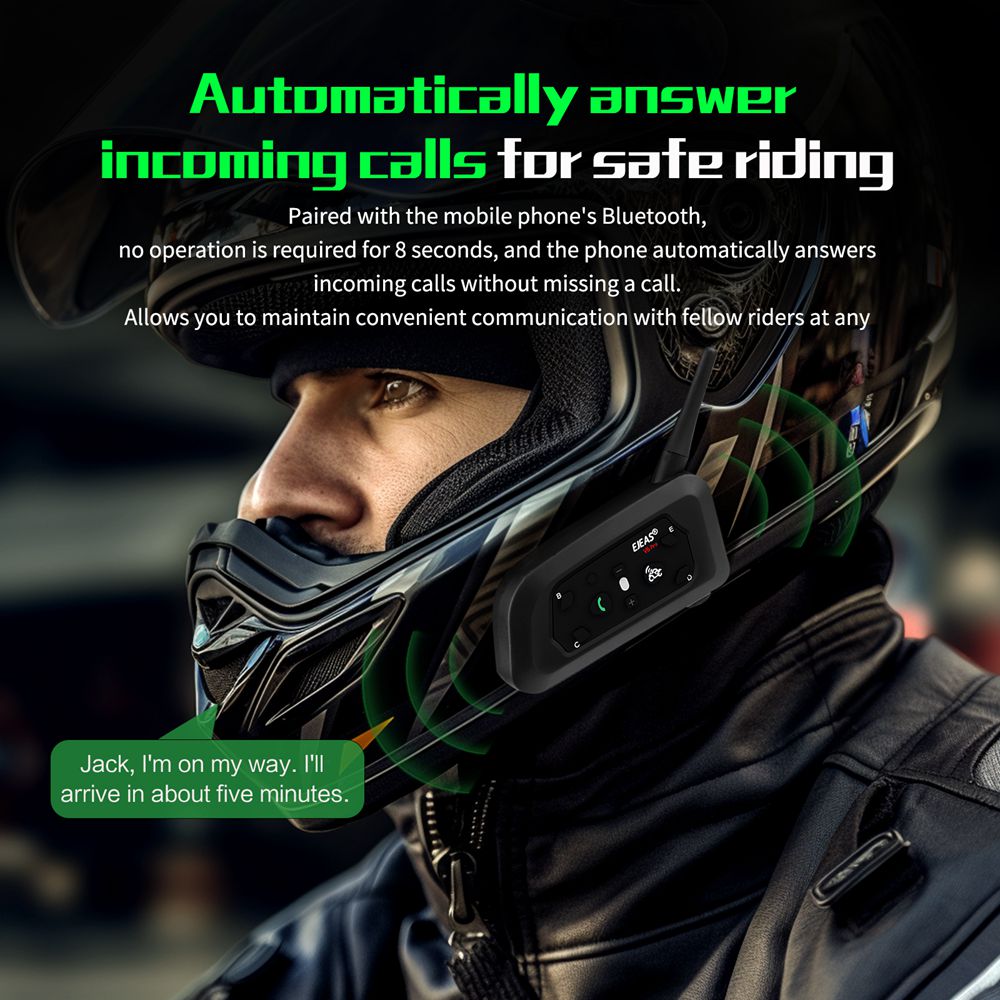 EJEAS V6 PRO + Motorradhelm-Ge – Bluetooth Headset Helmet 1000M Bewertung und Preis