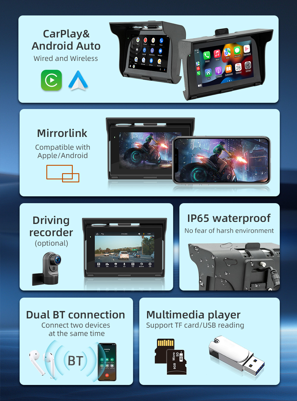 5 zoll Touchscreen IP65 Wasser – Motorcycle Gps Navigator Waterproof Bewertung und Preis