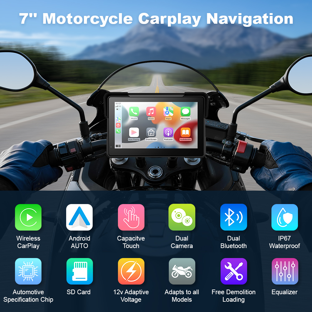 7-Zoll Touchscreen GPS-Navigat – Motorcycle Gps Navigator Waterproof Bewertung und Preis